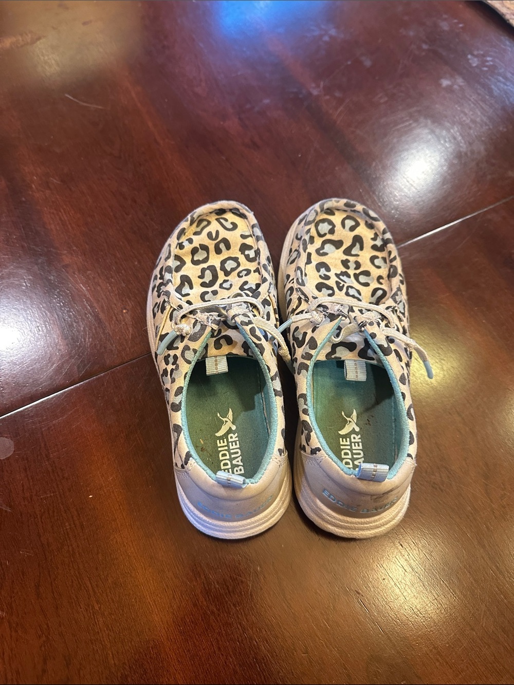 Eddie Bauer Kids Leopard Print Sneakers - Pink/Tan